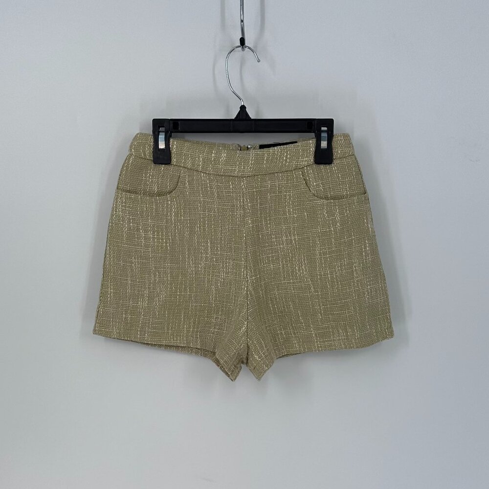 Women's Lulu's Perfect Company Ivory Tweed High-Waisted Shorts XS